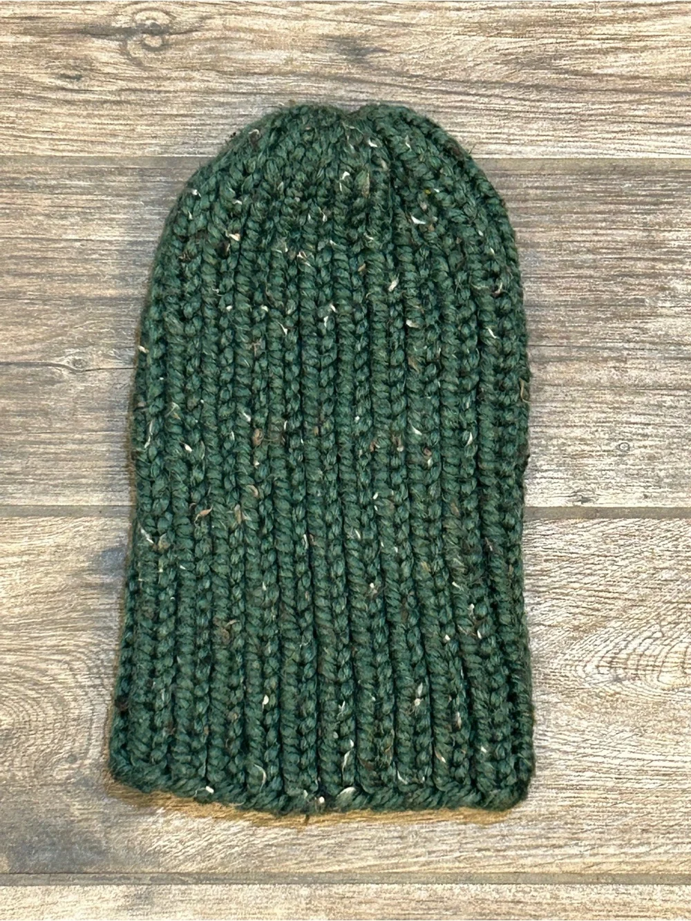 Handmade Unisex Cozy Kelp Knit Wool Blend Chunky Beanie 11” NEW